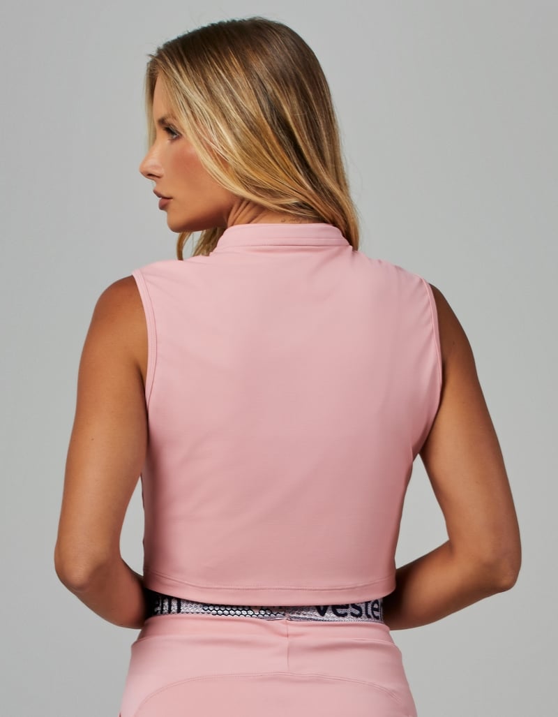 Vestem - Geneva Pink Romance Cropped Vest - COL14.V26.C0243 Vestem - Geneva Pink Romance Cropped Vest - COL14.V26.C0243