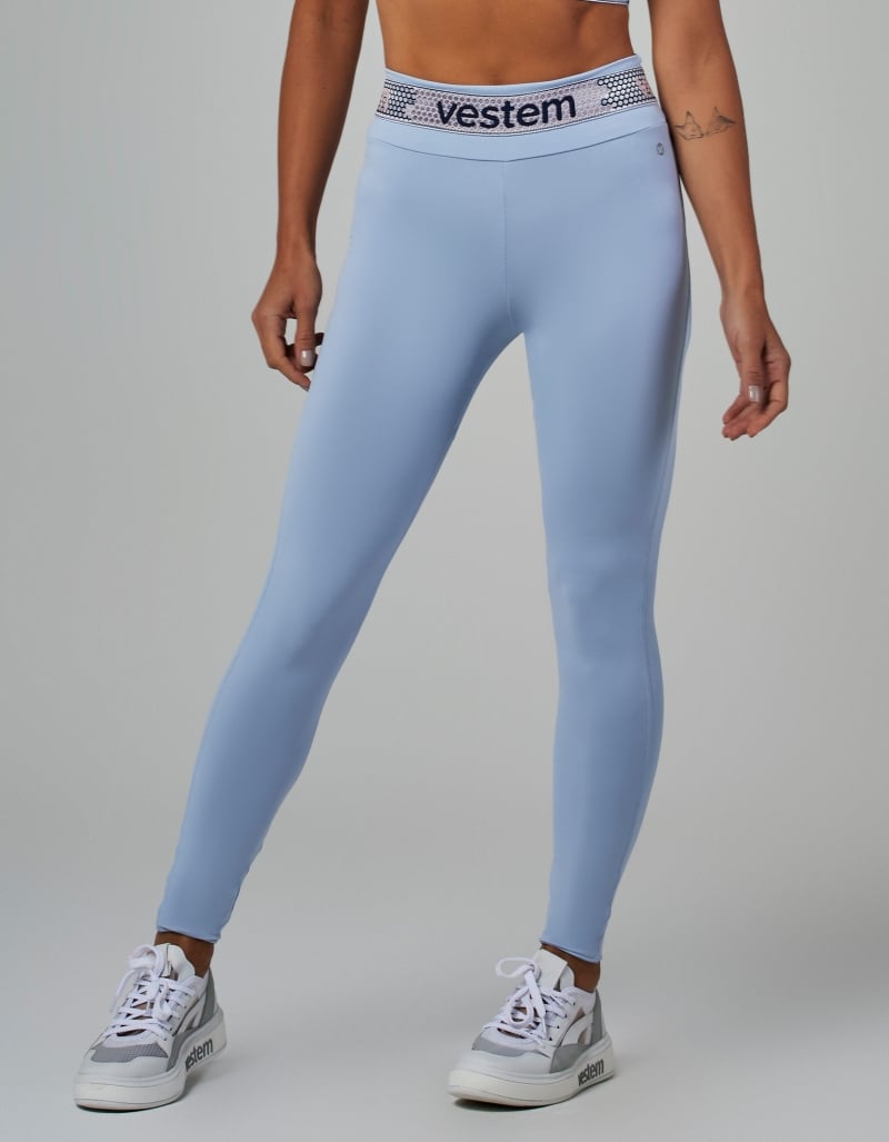 Vestem - Legging Fusô Elástico Hera Azul Garoa - FS1437.V26.C0244