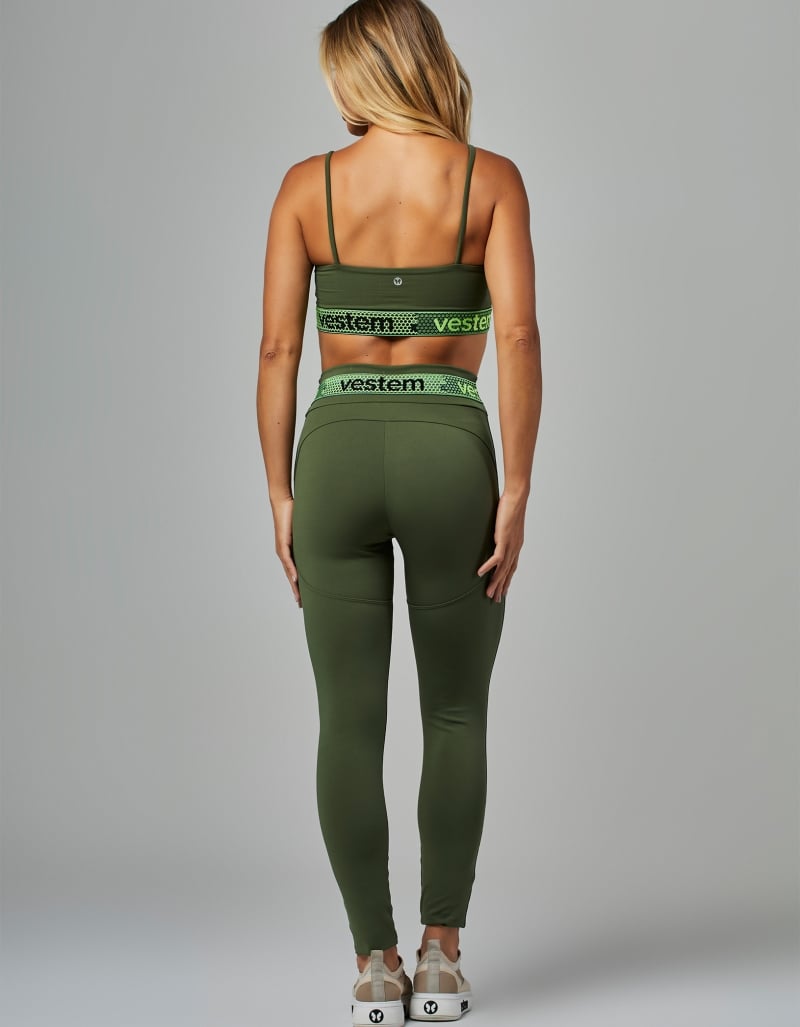 Vestem - Green Crocodile Hera Elastic Legging - FS1437.V26.C0292 Vestem - Green Crocodile Hera Elastic Legging - FS1437.V26.C0292