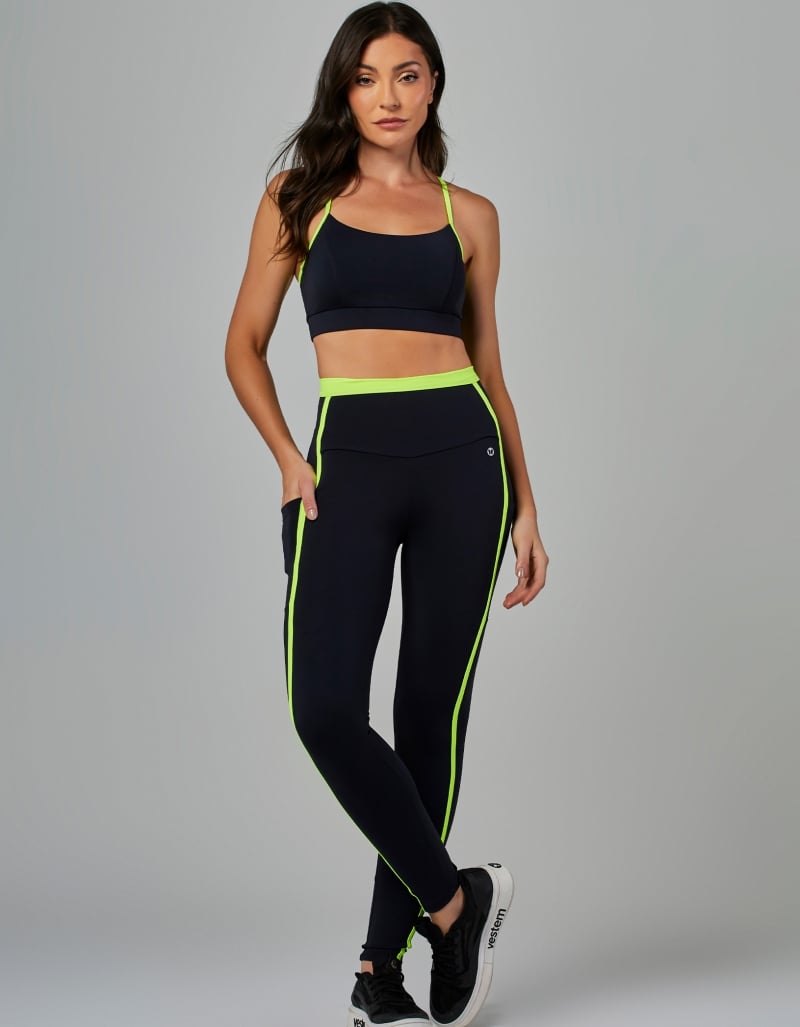 Vestem - Black Movement Leggings with Pockets - FS1522.V26.C0002 Vestem - Black Movement Leggings with Pockets - FS1522.V26.C0002