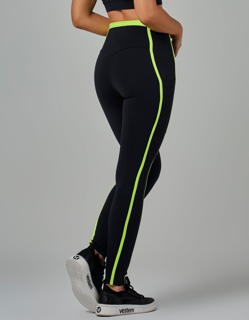 Vestem - Black Movement Leggings with Pockets - FS1522.V26.C0002 Vestem - Black Movement Leggings with Pockets - FS1522.V26.C0002