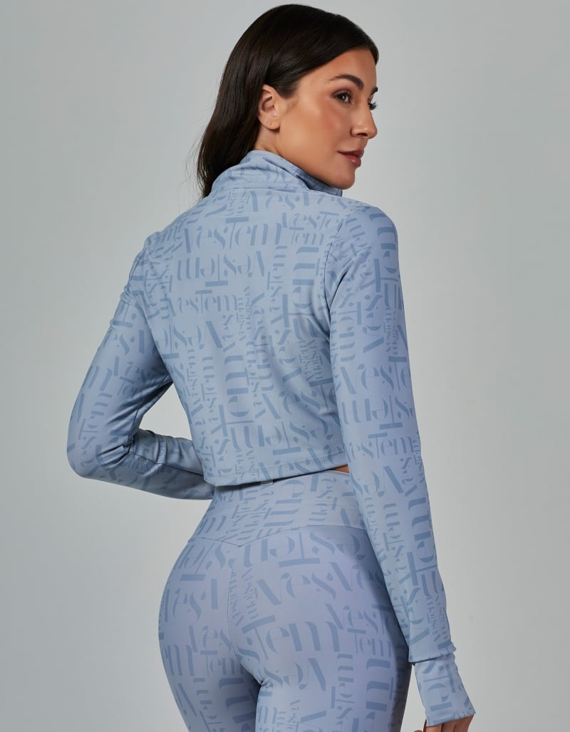 Vestem - Myst Vestem Azul Garoa Cropped Jacket - JAC252.V26.E1332.V26 Vestem - Myst Vestem Azul Garoa Cropped Jacket - JAC252.V26.E1332.V26
