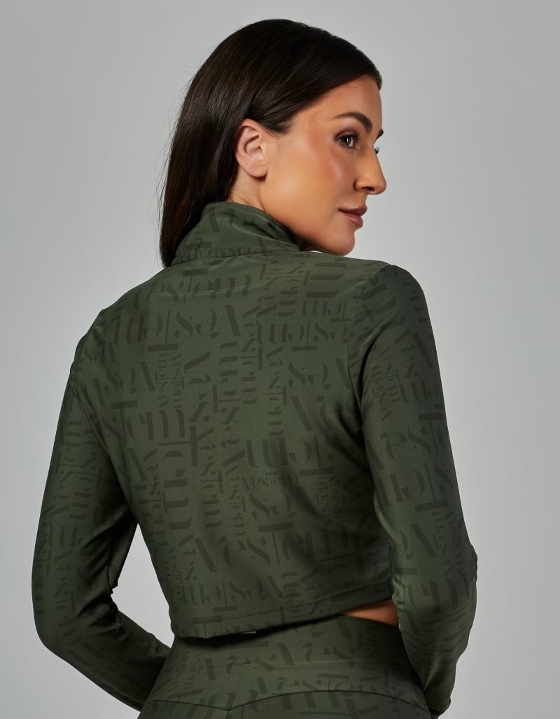 Vestem - Jacket Cropped Myst Vestem Verde Croco - JAC252.V26.E1336.V26 Vestem - Jacket Cropped Myst Vestem Verde Croco - JAC252.V26.E1336.V26