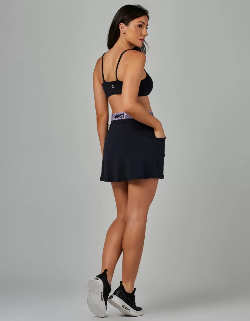 Vestem - Black Geneva Skirt with Pockets - SA164.V26.C0002