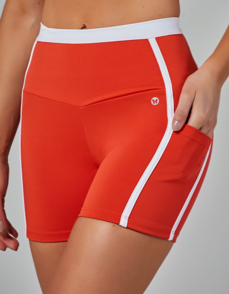 Vestem - Grenadine Red Movement Pocket Shorts - SH709.V26.C0575 Vestem - Grenadine Red Movement Pocket Shorts - SH709.V26.C0575