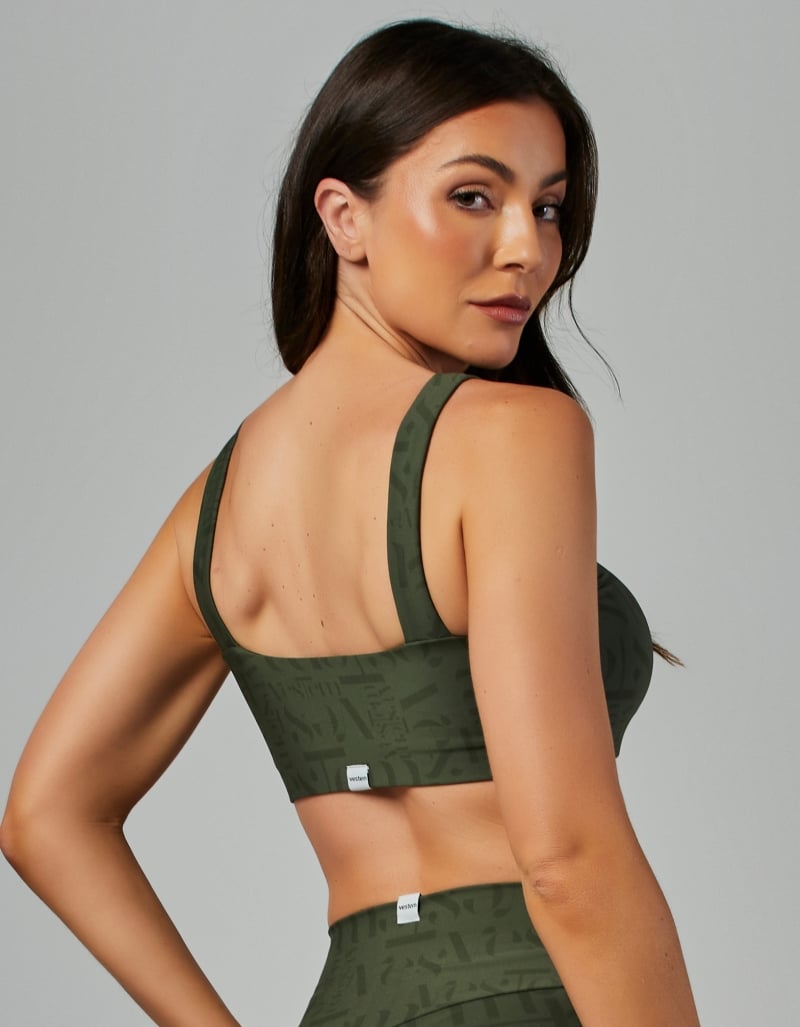 Vestem - Myst Vestem Green Croco Medium Support Top - TOP1007.ESS.E1336.V26 Vestem - Myst Vestem Green Croco Medium Support Top - TOP1007.ESS.E1336.V26
