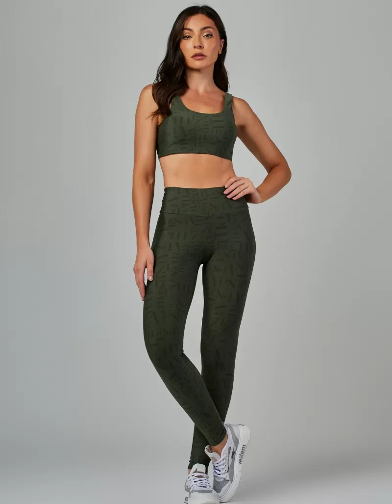 Vestem - Myst Vestem Green Croco Medium Support Top - TOP1007.ESS.E1336.V26