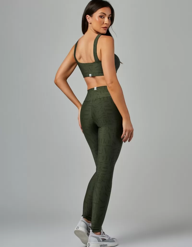 Vestem - Myst Vestem Green Croco Medium Support Top - TOP1007.ESS.E1336.V26