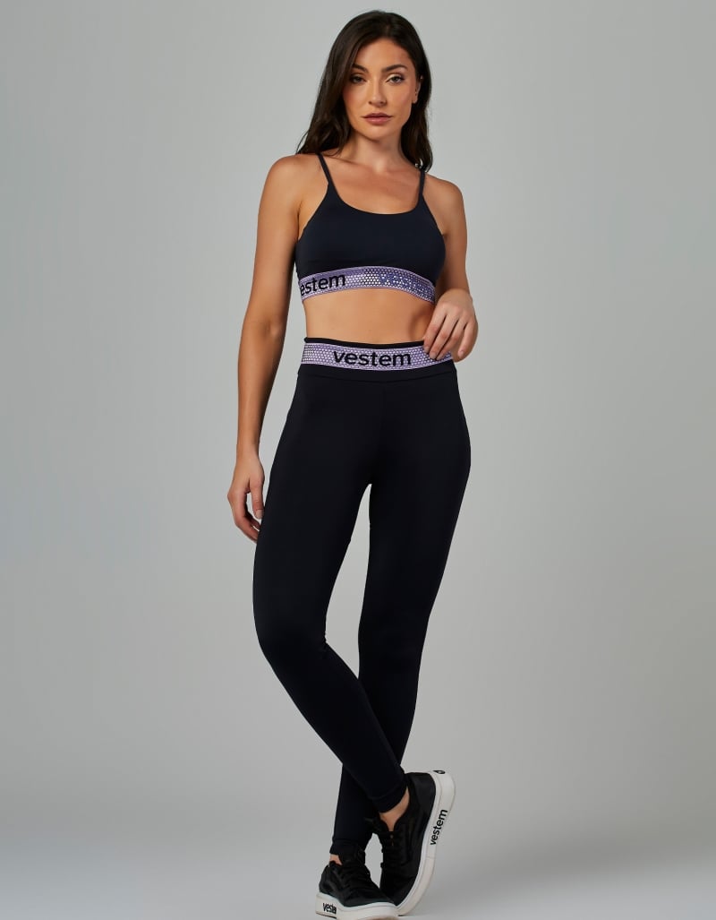 Vestem - Black Hera Elastic Medium Support Top - TOP723.V26.C0002 Vestem - Black Hera Elastic Medium Support Top - TOP723.V26.C0002