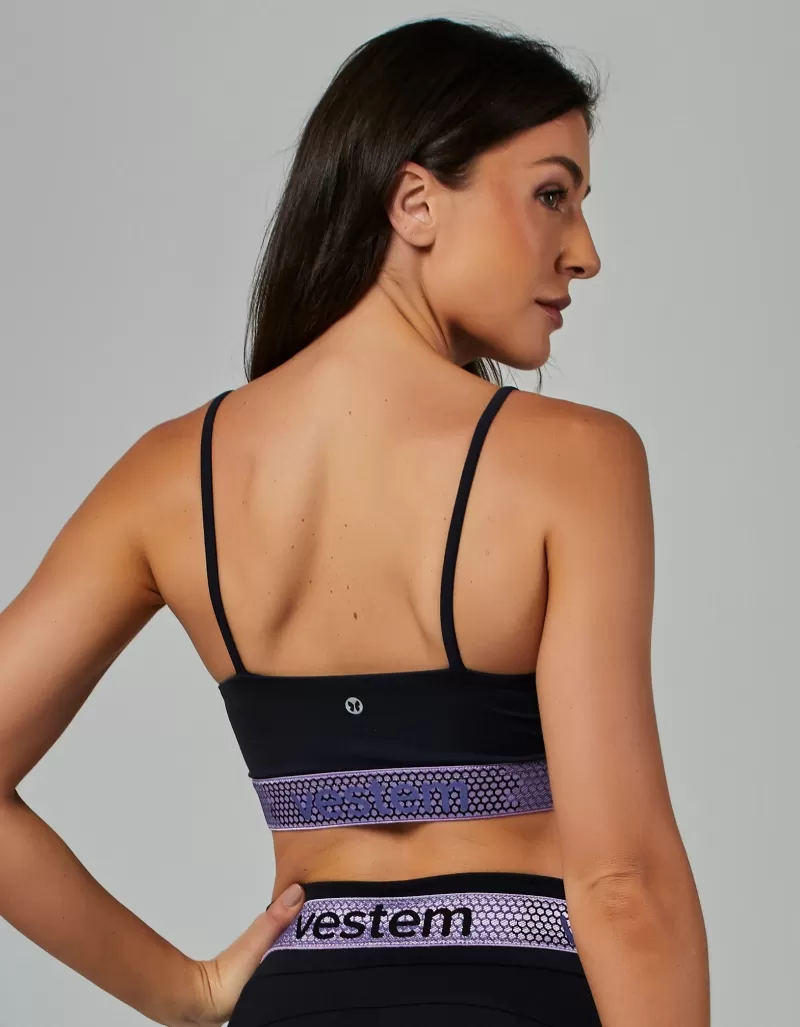 Vestem - Black Hera Elastic Medium Support Top - TOP723.V26.C0002