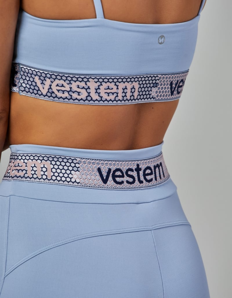 Vestem - Blue Garoa Ivy Elastic Medium Support Top - TOP723.V26.C0244 Vestem - Blue Garoa Ivy Elastic Medium Support Top - TOP723.V26.C0244