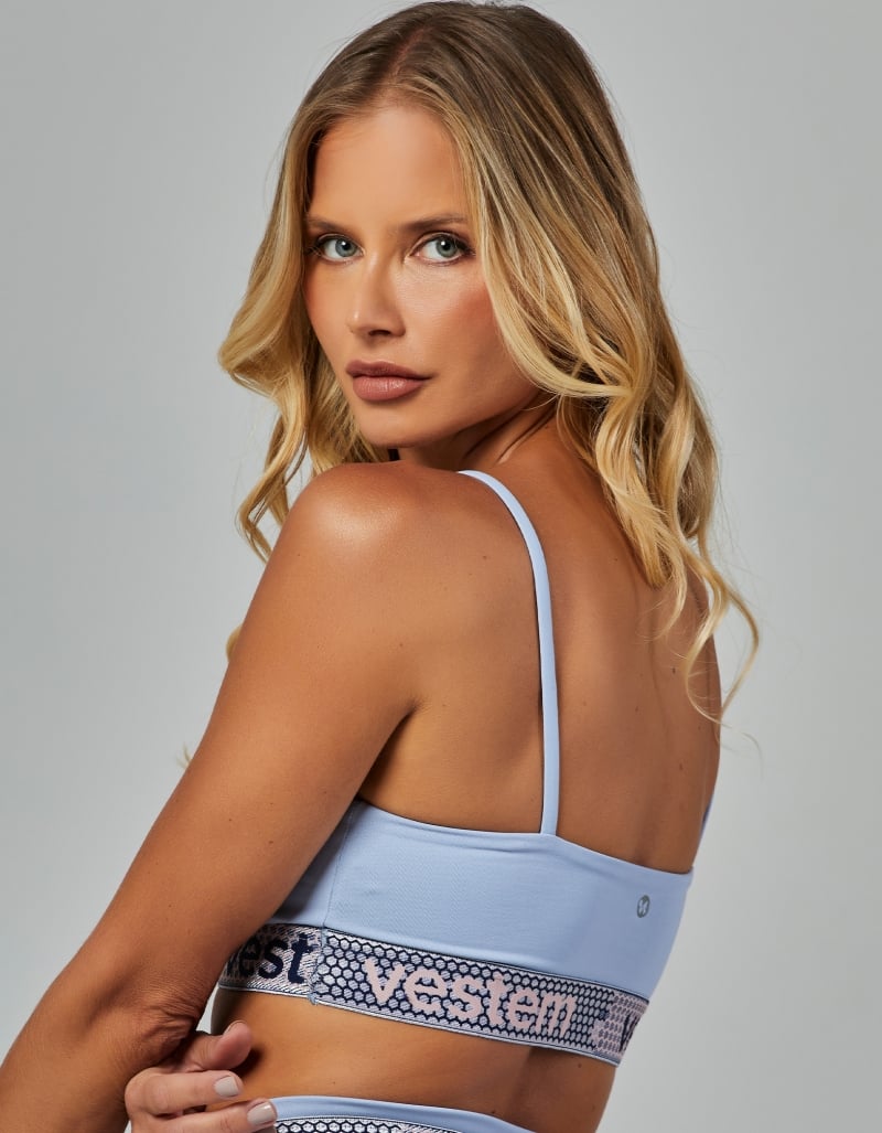 Vestem - Blue Garoa Ivy Elastic Medium Support Top - TOP723.V26.C0244 Vestem - Blue Garoa Ivy Elastic Medium Support Top - TOP723.V26.C0244