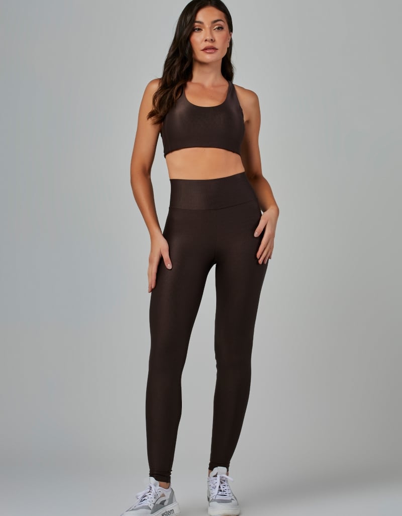 Vestem - Shine Brown Coffee Legging with Pocket - FS1554.V26.C0601 Vestem - Shine Brown Coffee Legging with Pocket - FS1554.V26.C0601