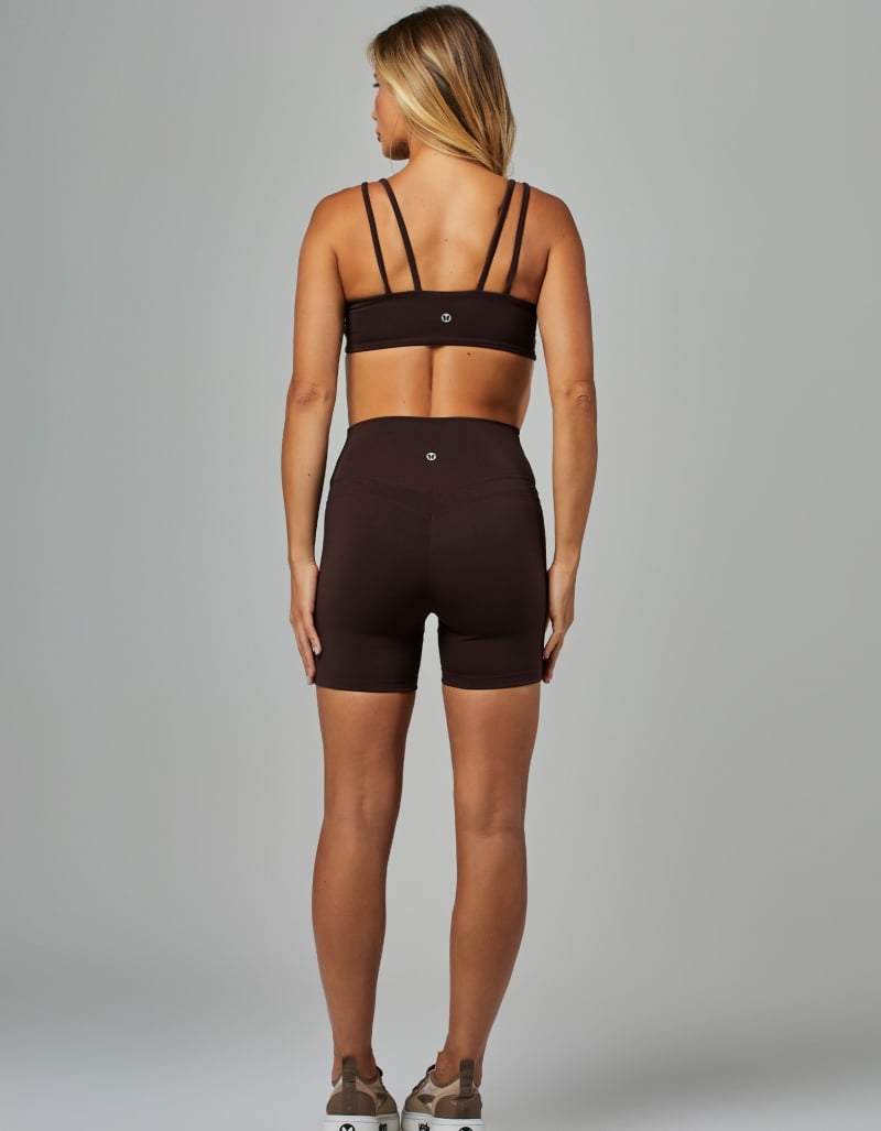Vestem - Coffee Brown Glow Shorts - SH714.V26.C0601 Vestem - Coffee Brown Glow Shorts - SH714.V26.C0601