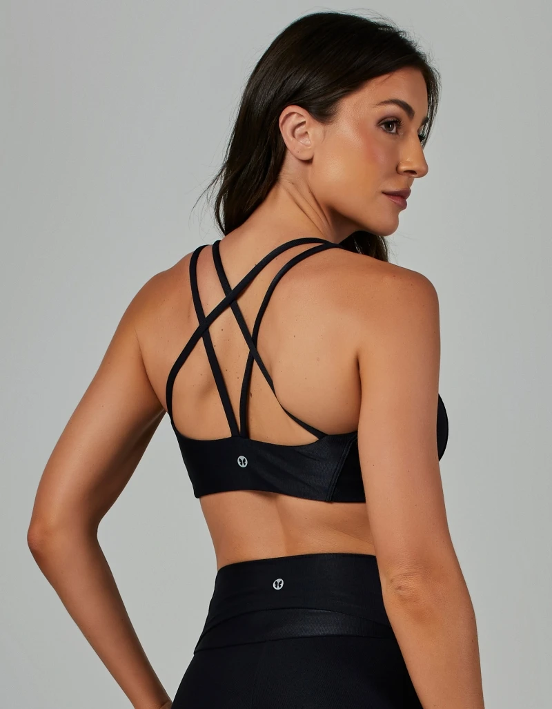 Vestem - Shine Black High Support Top - TOP1205.V26.C0002