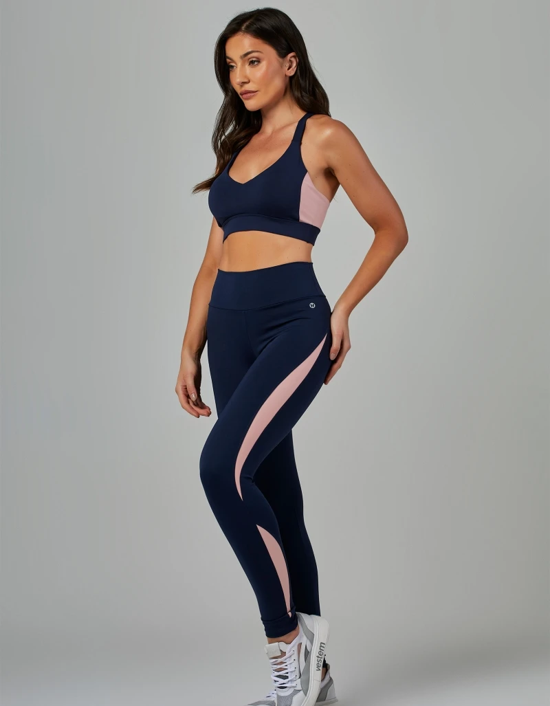 Vestem - Medium Support Two-Tone Flex Top in Dark Navy - TOP1215.V26.C0173