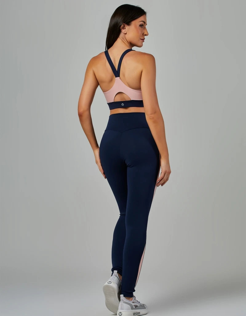 Vestem - Medium Support Two-Tone Flex Top in Dark Navy - TOP1215.V26.C0173