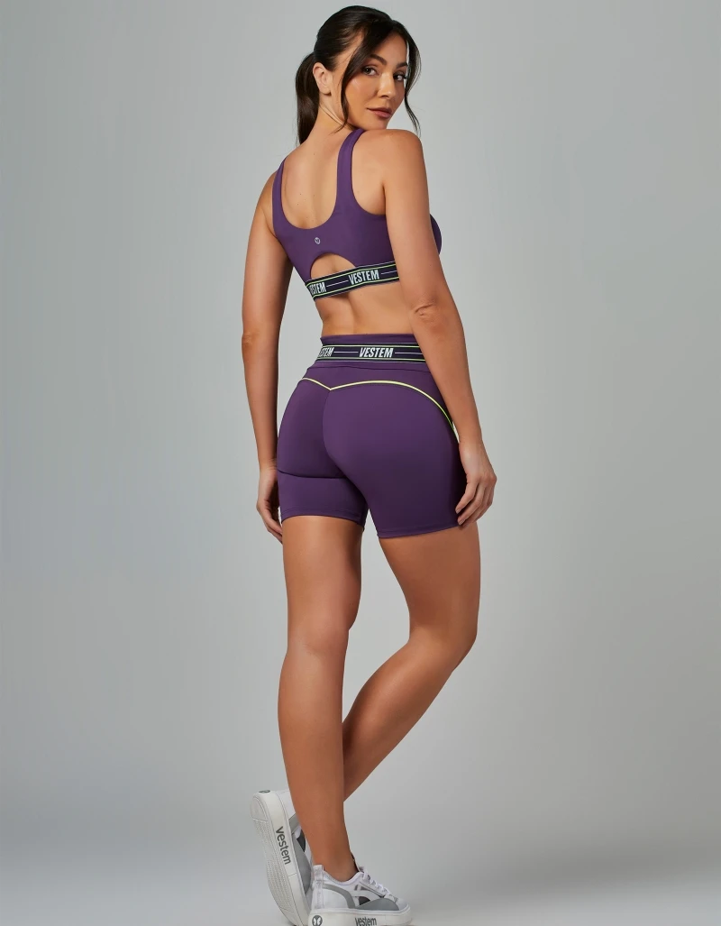Vestem - Amethyst Purple Impulse Elastic Shorts - SH720.V26.C0515