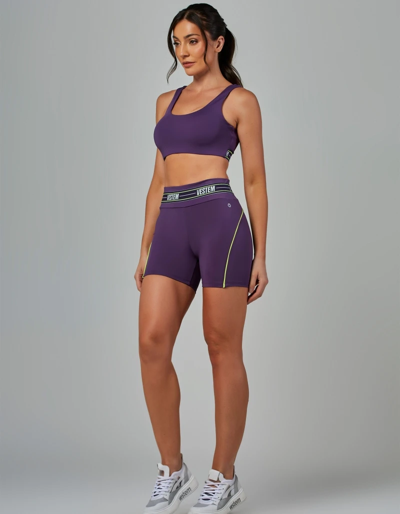 Vestem - Amethyst Purple Impulse Elastic Shorts - SH720.V26.C0515
