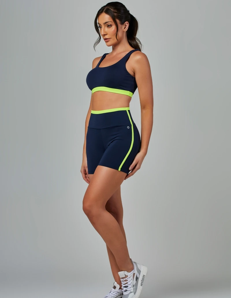 Vestem - Two-Tone Vivid Dark Navy Shorts - SH721.V26.C0173