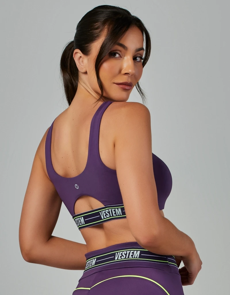 Vestem - High Support Elastic Impulse Top in Amethyst Purple - TOP1188.V26.C0515