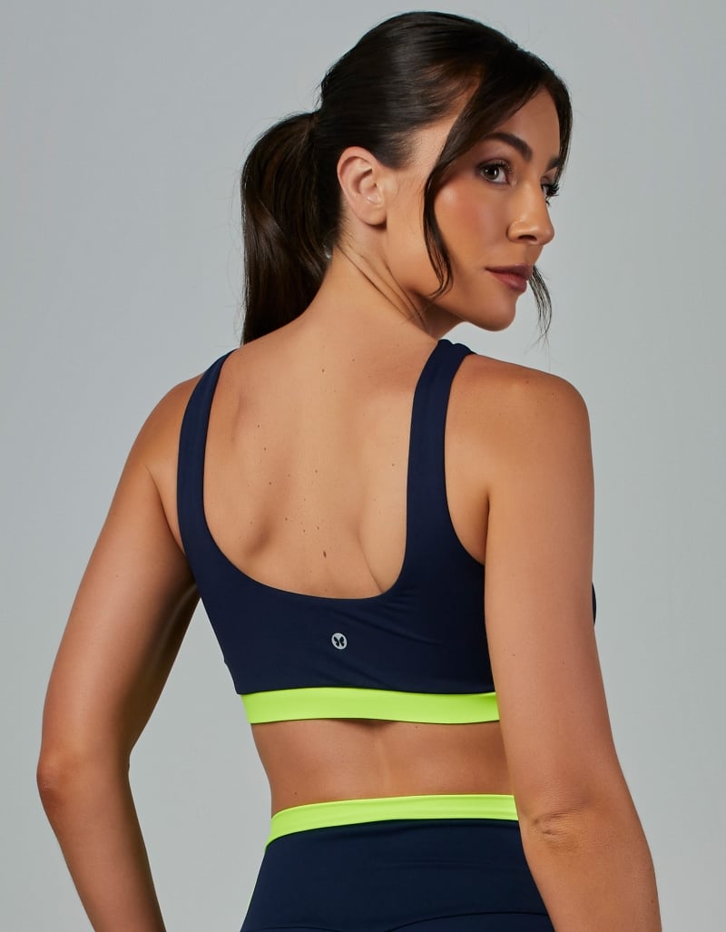 Vestem - Medium Support Two-Tone Top Vivid Dark Navy - TOP1189.V26.C0173
