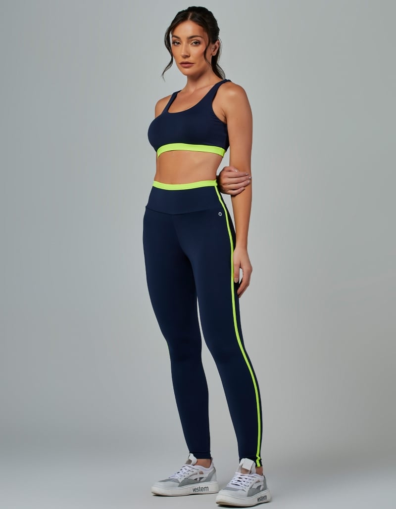 Vestem - Medium Support Two-Tone Top Vivid Dark Navy - TOP1189.V26.C0173
