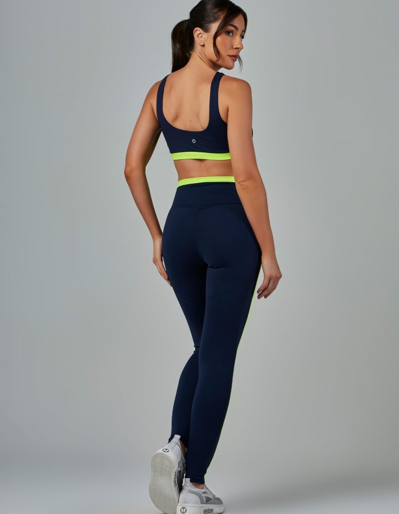 Vestem - Medium Support Two-Tone Top Vivid Dark Navy - TOP1189.V26.C0173