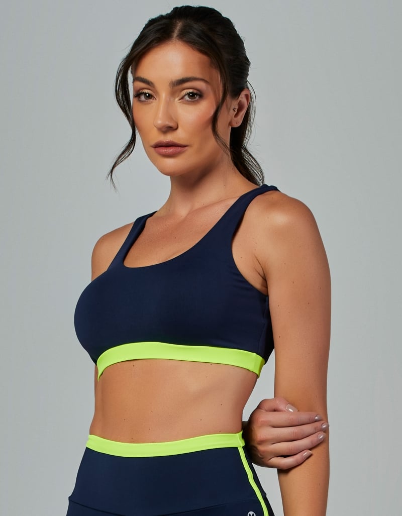 Vestem - Medium Support Two-Tone Top Vivid Dark Navy - TOP1189.V26.C0173