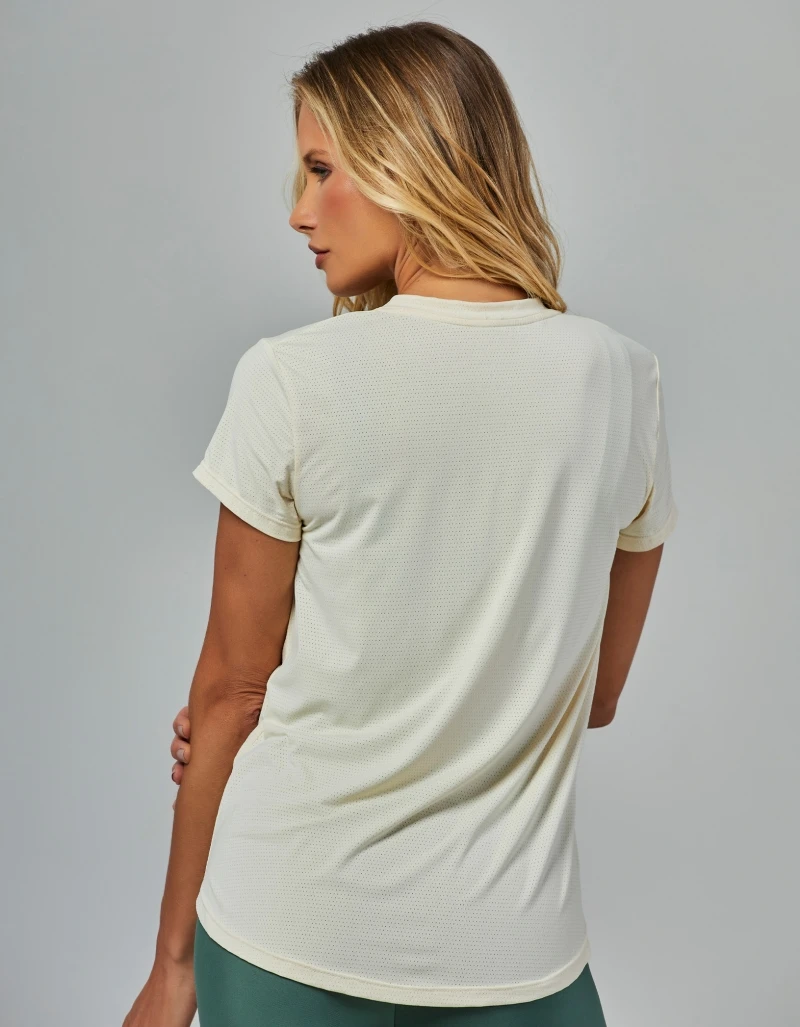 Vestem - Janice Off White Dry Fit Short Sleeve Shirt - BMC31.ESS.C0294