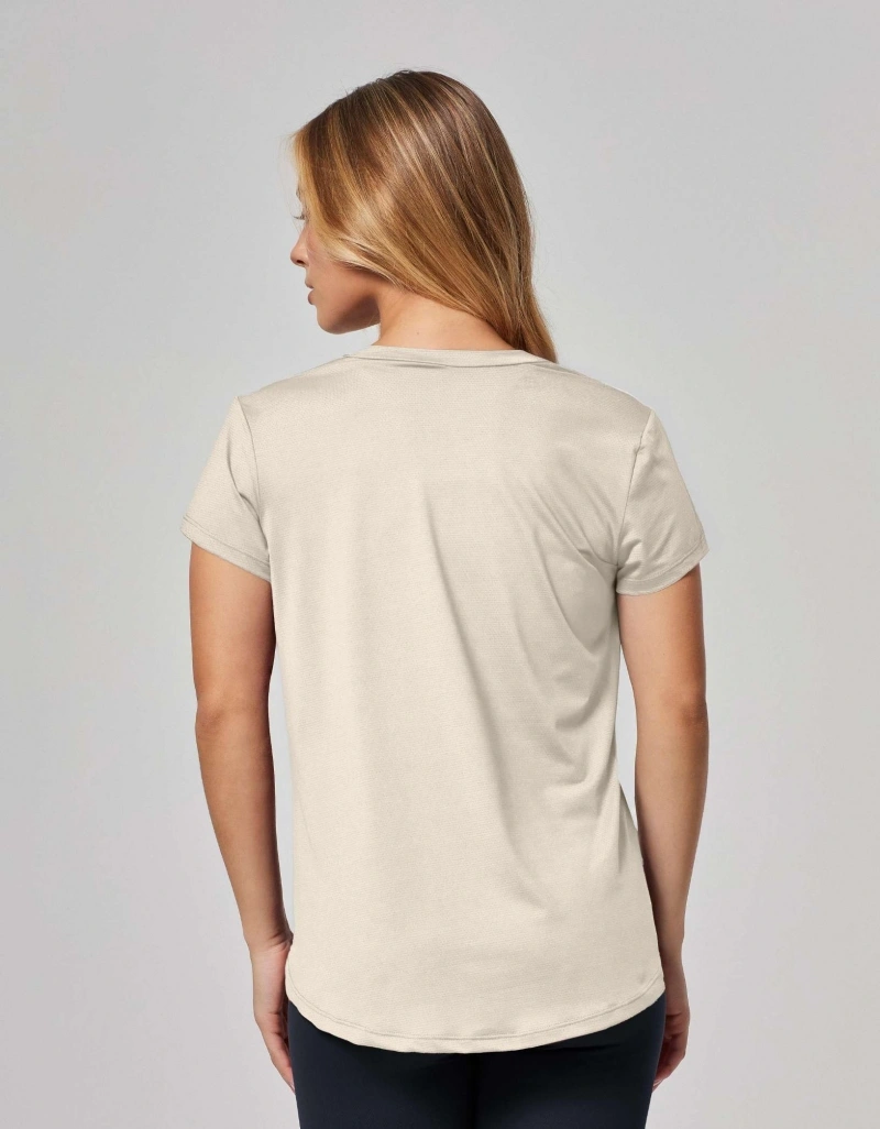 Vestem - Janice Off White Dry Fit Short Sleeve Shirt - BMC31.ESS.C0294