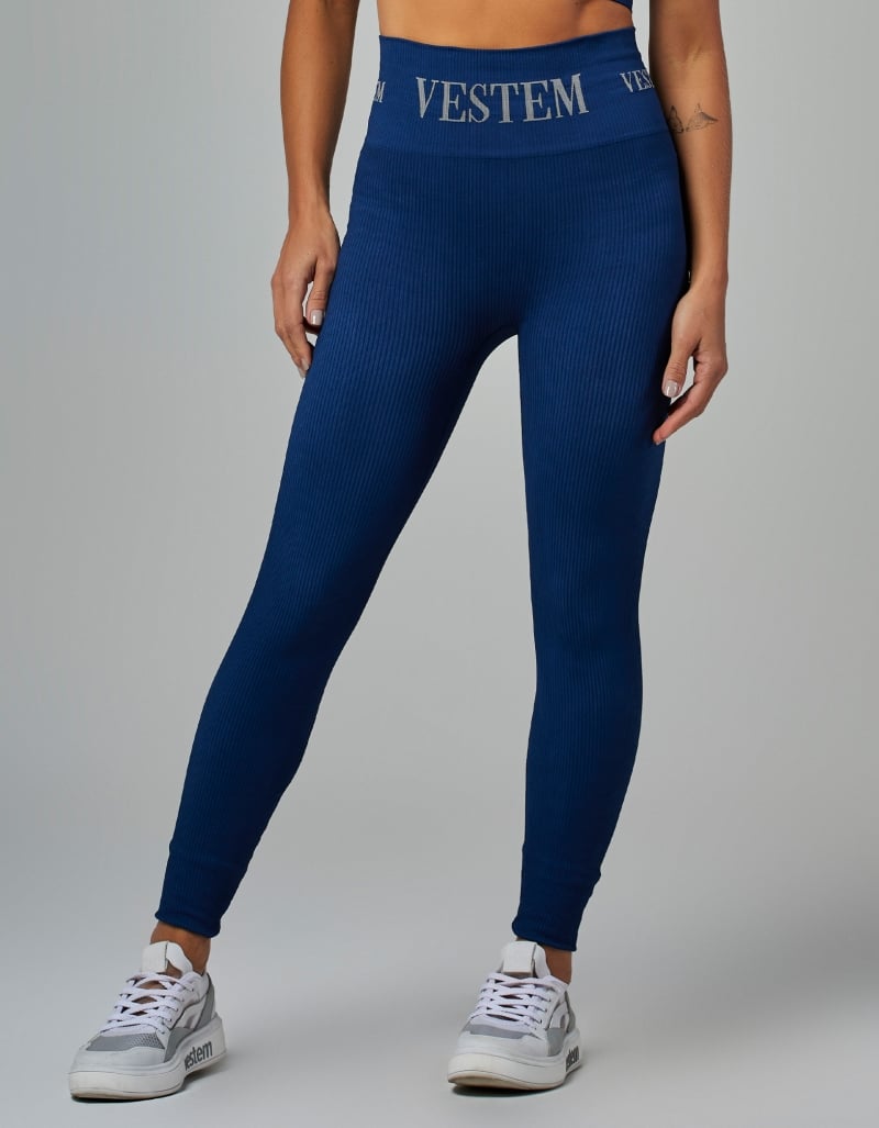 Vestem - Legging Fuso Seamless Elis Azul Jeans - FS1357.V26.C0257