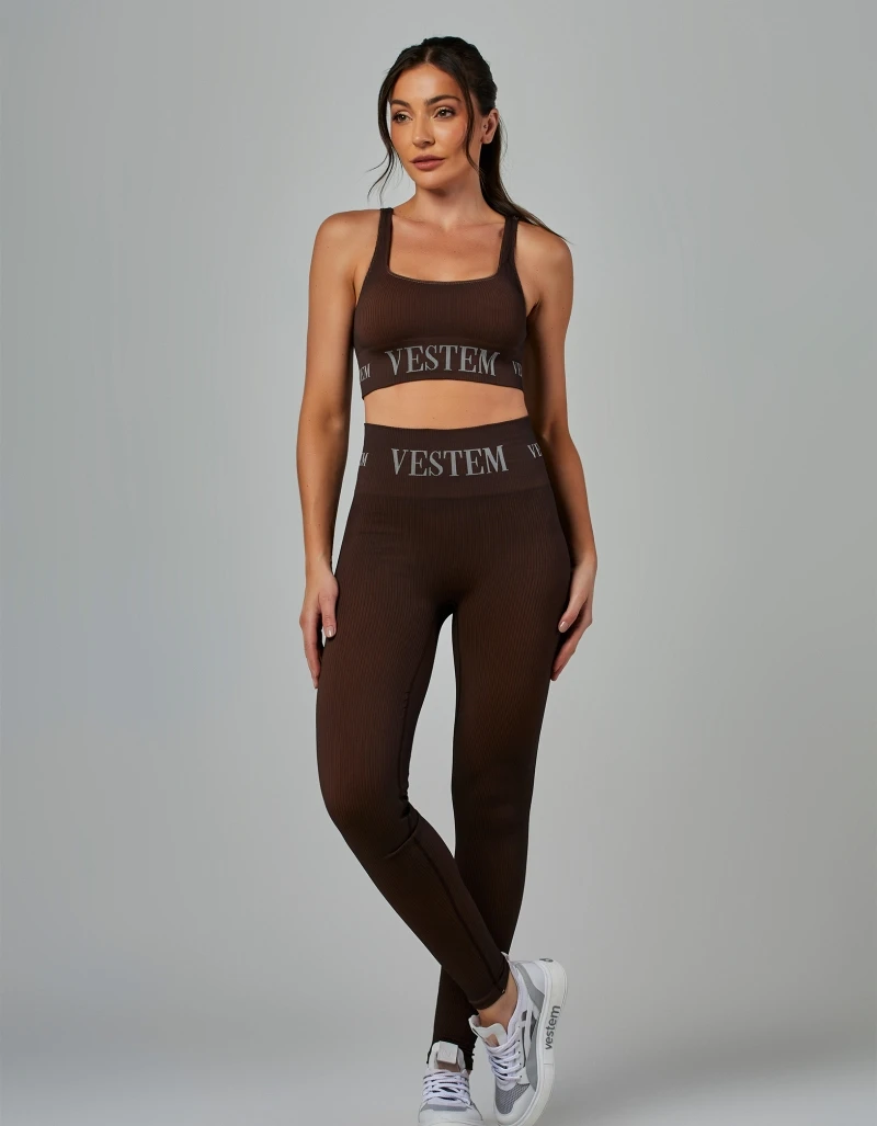 Vestem - Seamless Elis Brown Coffee Legging - FS1357.V26.C0601
