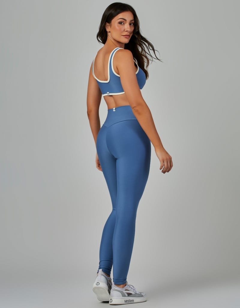 Vestem - Bicolor Wellness Blue Retro leggings - FS1534.V26.C0604 Vestem - Bicolor Wellness Blue Retro leggings - FS1534.V26.C0604