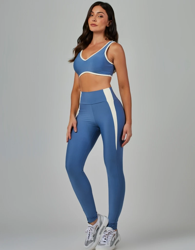 Vestem - Bicolor Wellness Blue Retro leggings - FS1534.V26.C0604