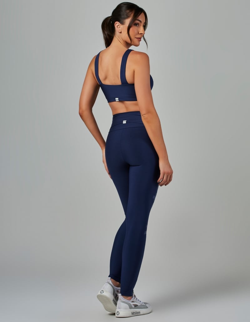 Vestem - Calm Navy Blue Dark Leggings with Pockets - FS1559.V26.C0173 Vestem - Calm Navy Blue Dark Leggings with Pockets - FS1559.V26.C0173