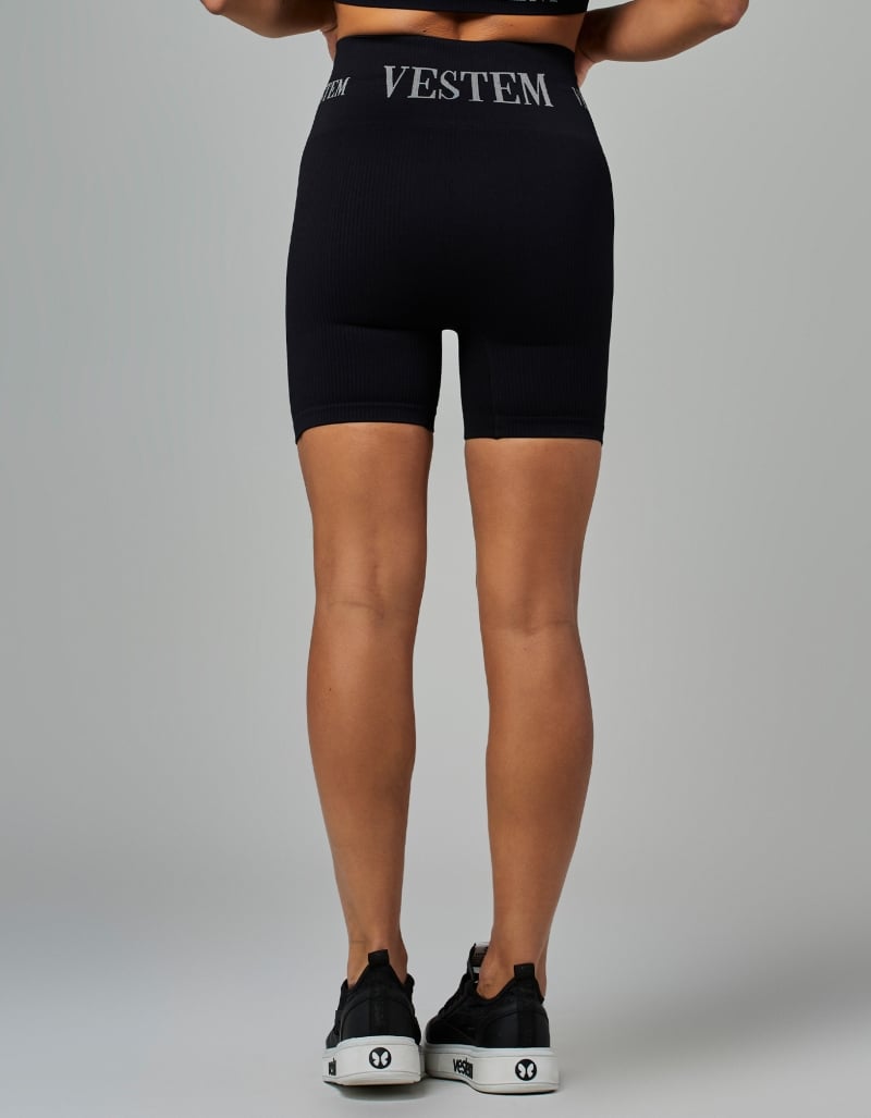 Vestem - Seamless Elis Black Shorts - SH577.V26.C0002 Vestem - Seamless Elis Black Shorts - SH577.V26.C0002