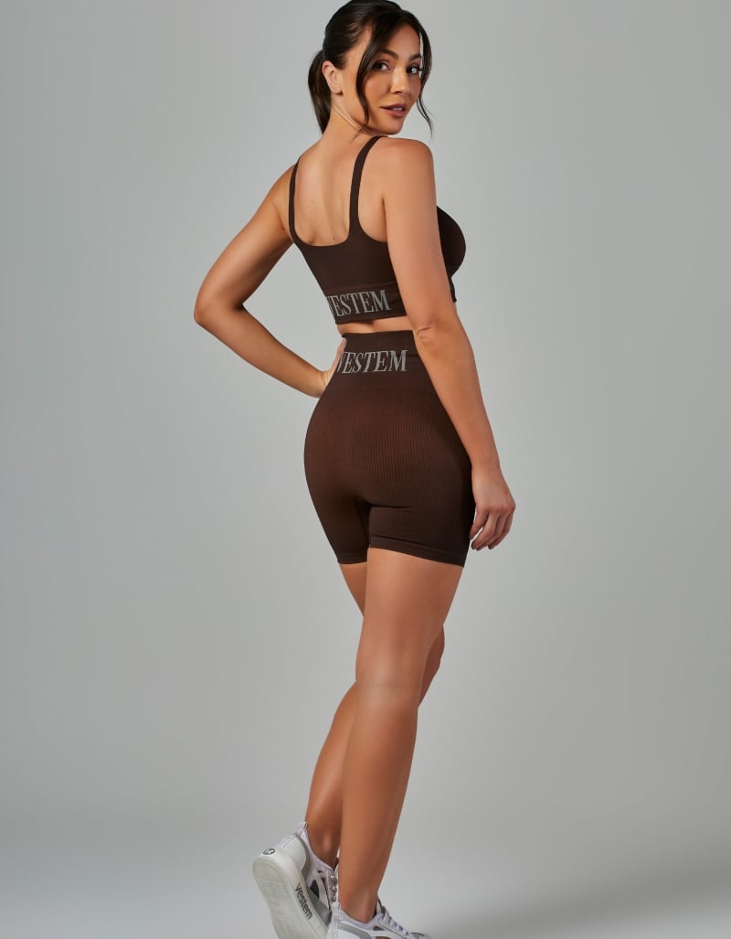 Vestem - Shorts Seamless Elis Brown Coffee - SH577.V26.C0601 Vestem - Shorts Seamless Elis Brown Coffee - SH577.V26.C0601