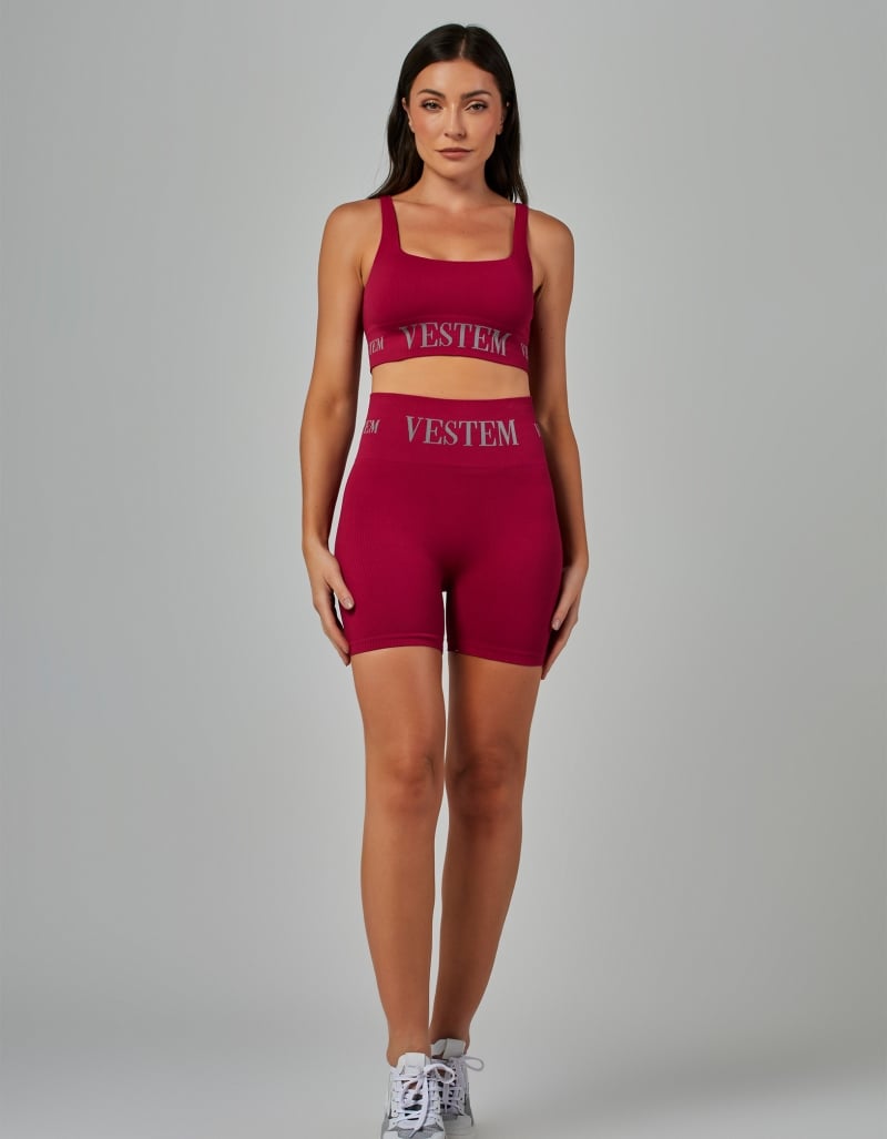 Vestem - Seamless Elis Shorts Red Desire - SH577.V26.C0608 Vestem - Seamless Elis Shorts Red Desire - SH577.V26.C0608