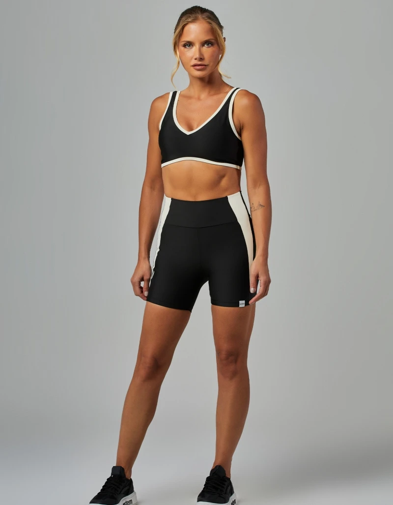 Vestem - Black Wellness Bicolor Shorts - SH717.V26.C0002