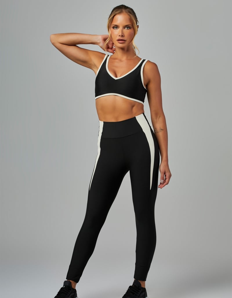 Vestem - Wellness Black Bicolor Medium Support Top - TOP1183.V26.C0002 Vestem - Wellness Black Bicolor Medium Support Top - TOP1183.V26.C0002
