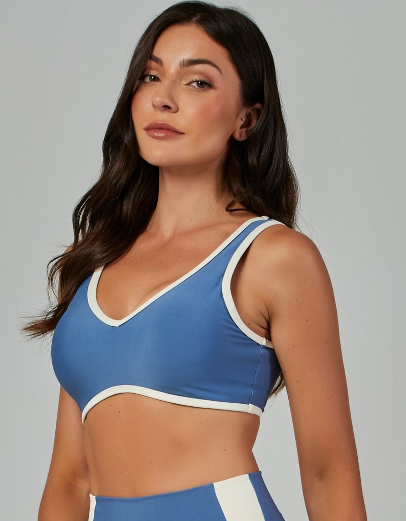 Vestem - Wellness Blue Retro Bicolor Medium Support Top - TOP1183.V26.C0604