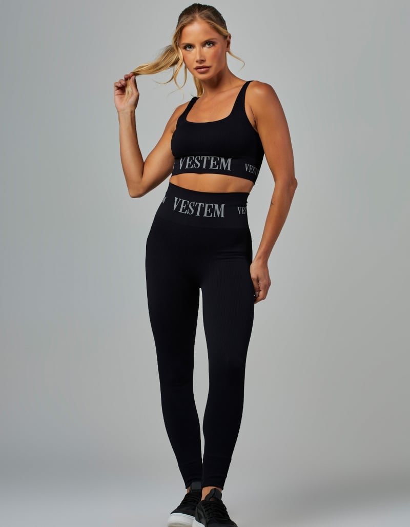 Vestem - Elis Black Seamless Top - TOP997.V26.C0002 Vestem - Elis Black Seamless Top - TOP997.V26.C0002
