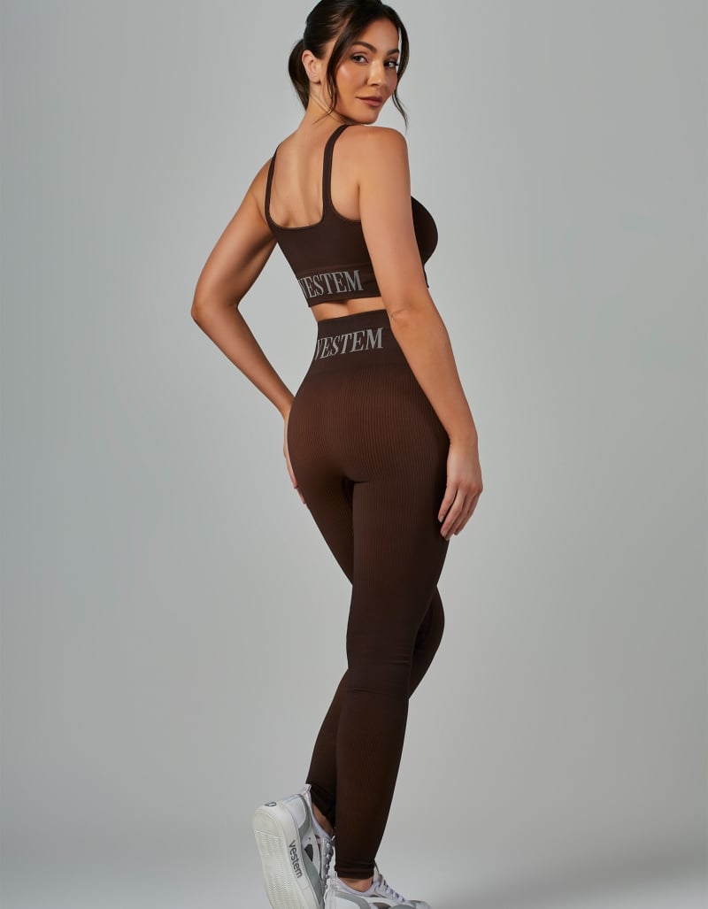 Vestem - Seamless Top Elis Marrom Coffee - TOP997.V26.C0601 Vestem - Seamless Top Elis Marrom Coffee - TOP997.V26.C0601