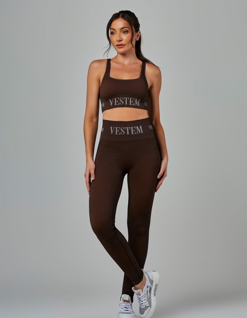Vestem - Seamless Top Elis Marrom Coffee - TOP997.V26.C0601 Vestem - Seamless Top Elis Marrom Coffee - TOP997.V26.C0601