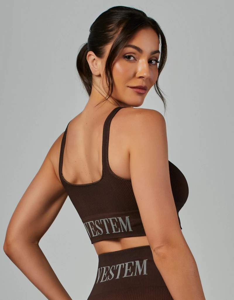 Vestem - Seamless Top Elis Marrom Coffee - TOP997.V26.C0601