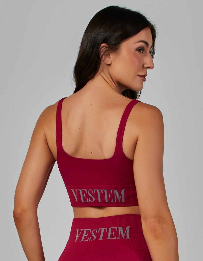 Vestem - Elis Red Desire Seamless Top - TOP997.V26.C0608 Vestem - Elis Red Desire Seamless Top - TOP997.V26.C0608