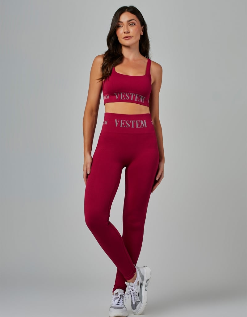 Vestem - Elis Red Desire Seamless Top - TOP997.V26.C0608 Vestem - Elis Red Desire Seamless Top - TOP997.V26.C0608