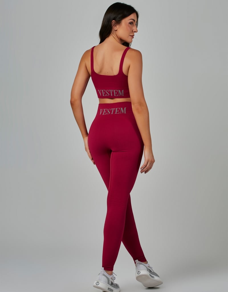 Vestem - Elis Red Desire Seamless Top - TOP997.V26.C0608 Vestem - Elis Red Desire Seamless Top - TOP997.V26.C0608