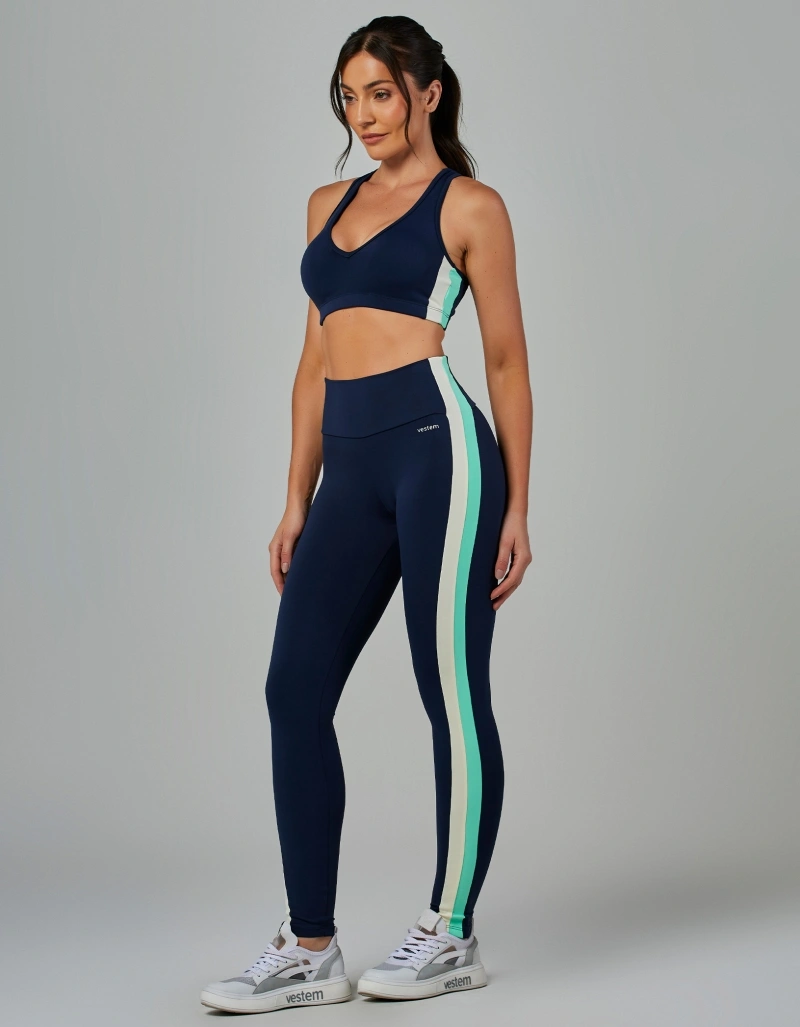 Vestem - Tricolor Force Dark Navy Leggings - FS1542.V26.C0173